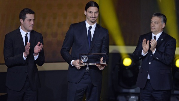 Автор самого красивого гола 2013 года Златан Ибрагимович