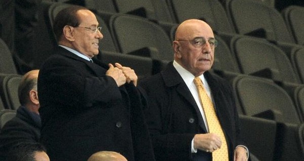 Сильвио Берлускони и Адриано Галлиани