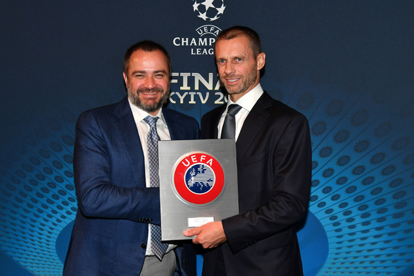Павелко и президент УЕФА Чеферин