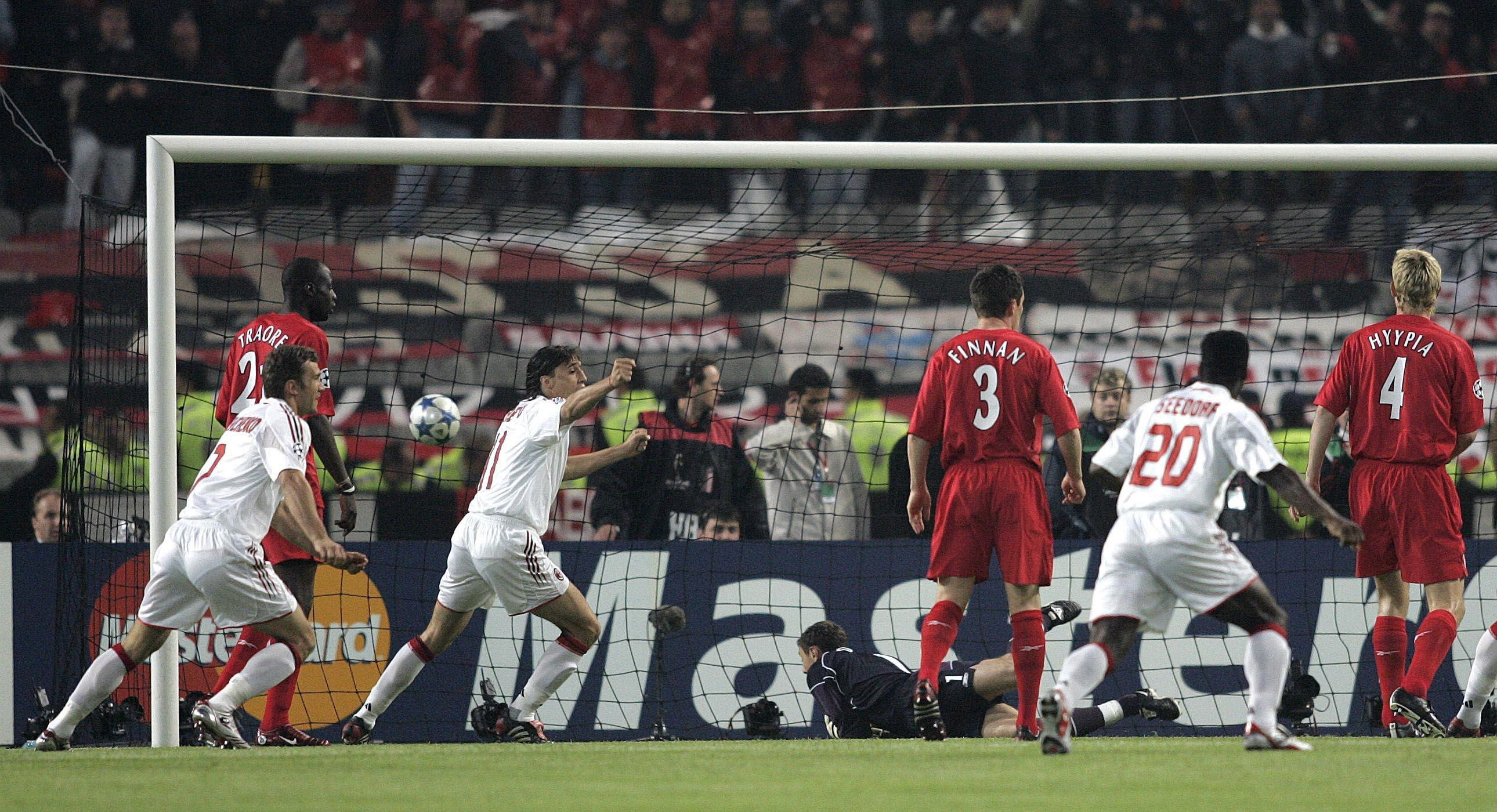 Гол Паоло Мальдини в ворота \