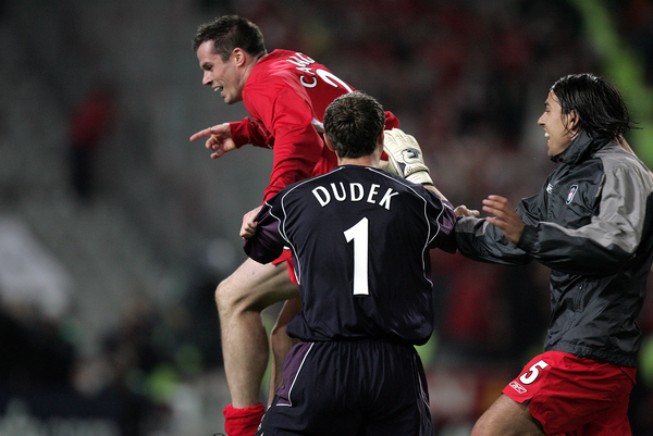 Ежи Дудек, Джейми Каррагер и Милан Барош