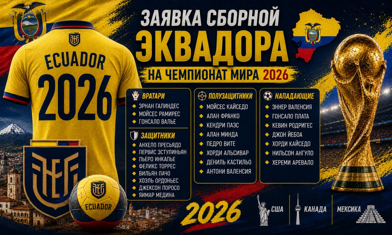 Заявка сборной Эквадора