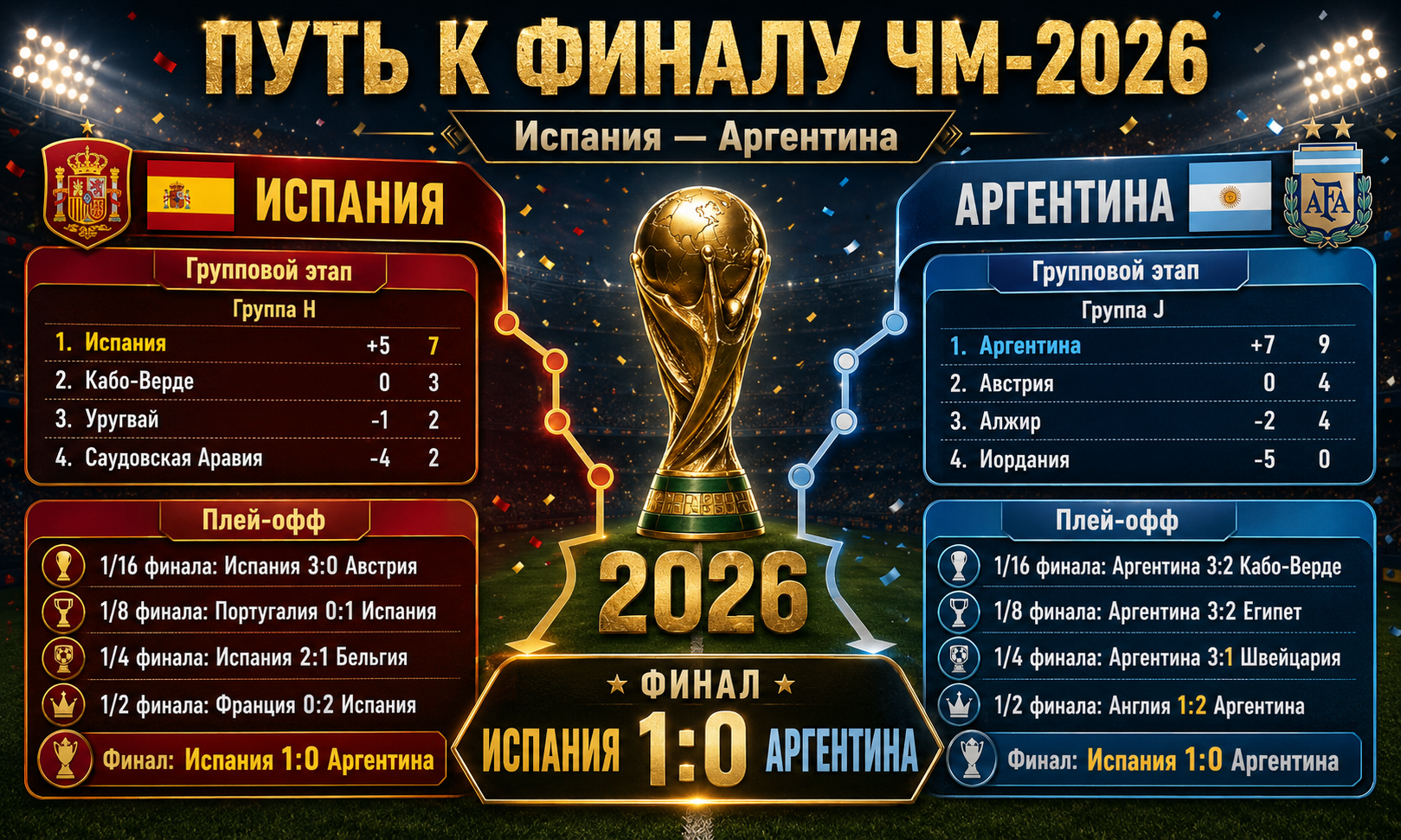 Путь команд к финалу Путь команд к финалу