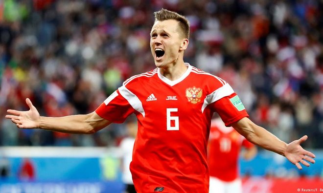Выбери самый красивый гол сборной России на чемпионате мира