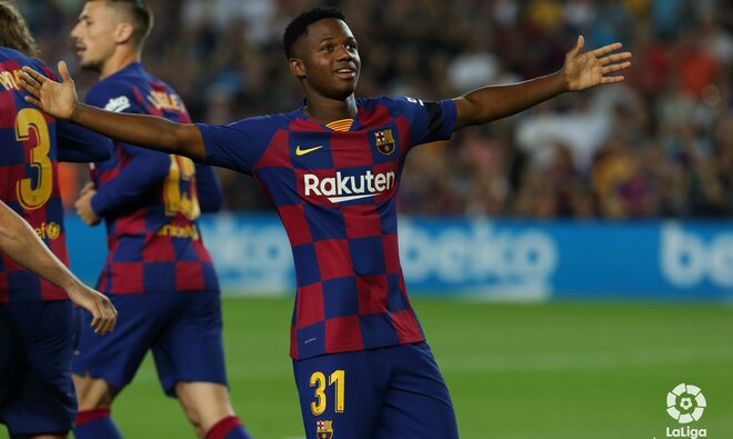 Барселона смяла Валенсию в дебютном матче Селадеса. 16-летний Фати сделал игру за 7 минут
