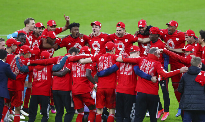 Цвет настроения красный. Бавария выиграла девятый чемпионский титул подряд