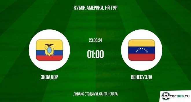 Эквадор ― Венесуэла: превью и прогноз на матч в рамках первого тура группового этапа Кубка Америки-2024.