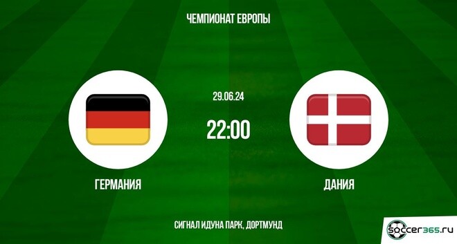 Германия – Дания:  превью и прогноз на матч сборных в рамках 1/8 финала Евро-2024.