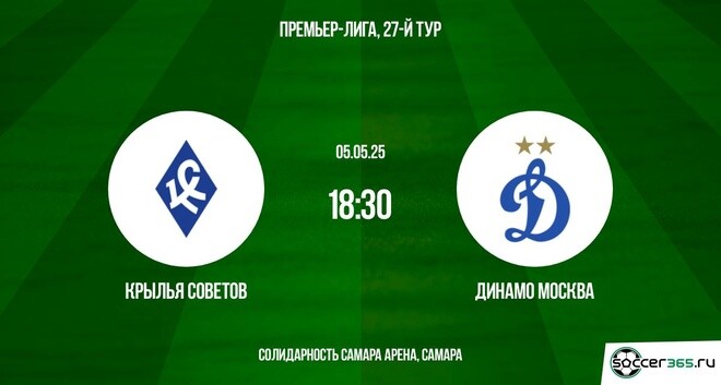 Крылья Советов – Динамо Москва: превью