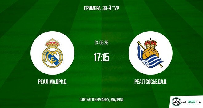 Реал Мадрид — Реал Сосьедад: превью