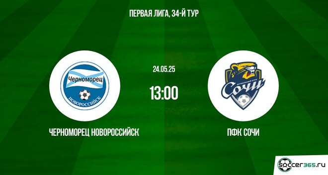 Черноморец Новороссийск — ПФК Сочи: превью