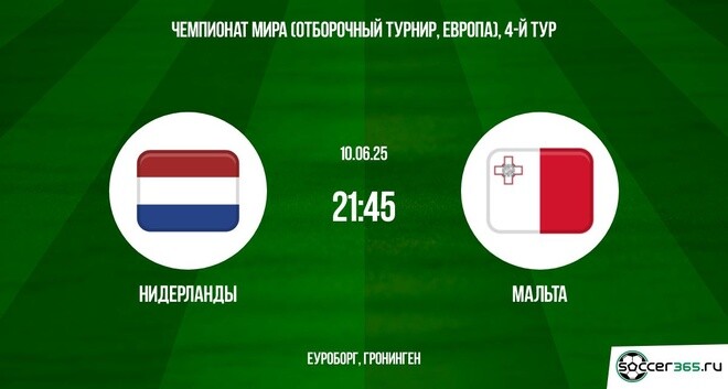 Нидерланды — Мальта: превью