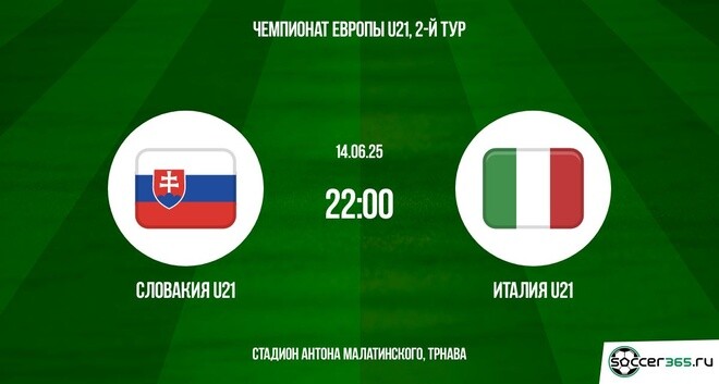 Словакия U21 ― Италия U21: превью