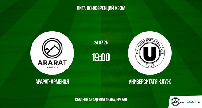 Арарат-Армения — Университатя Клуж: превью