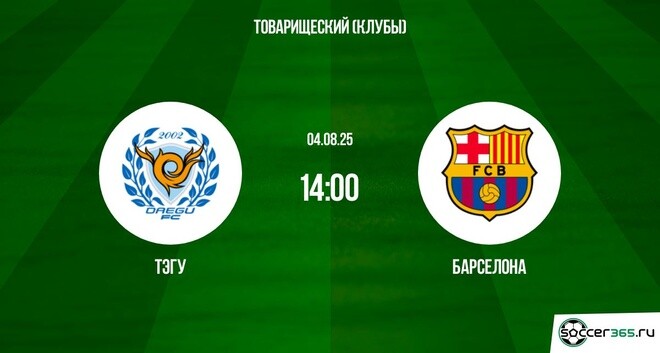Тэгу ― Барселона: превью