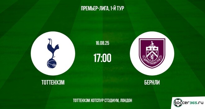 Тоттенхэм ― Бернли: превью
