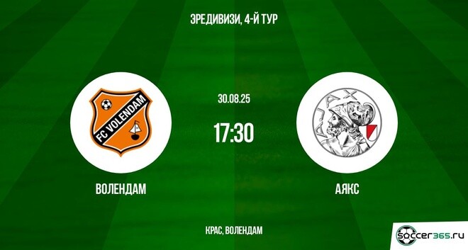Волендам — Аякс: превью