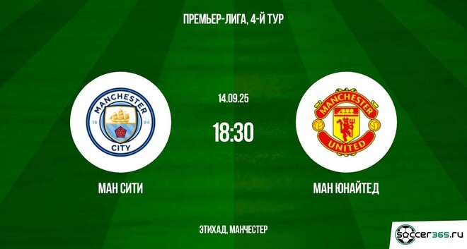 Манчестер Сити ― Манчестер Юнайтед: превью