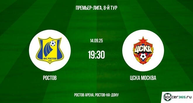Ростов ― ЦСКА Москва: превью