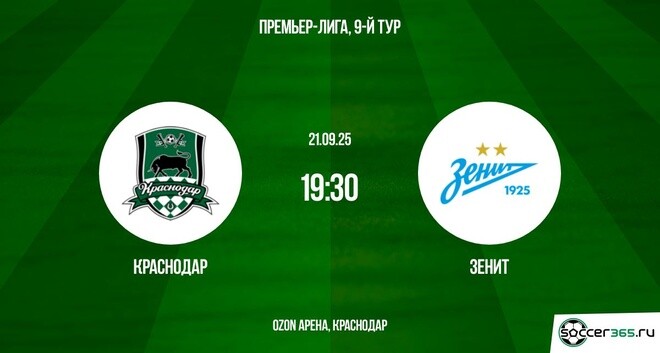 Краснодар ― Зенит: превью