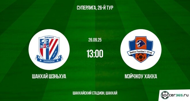 Шанхай Шэньхуа ― Мэйчжоу Хакка: превью