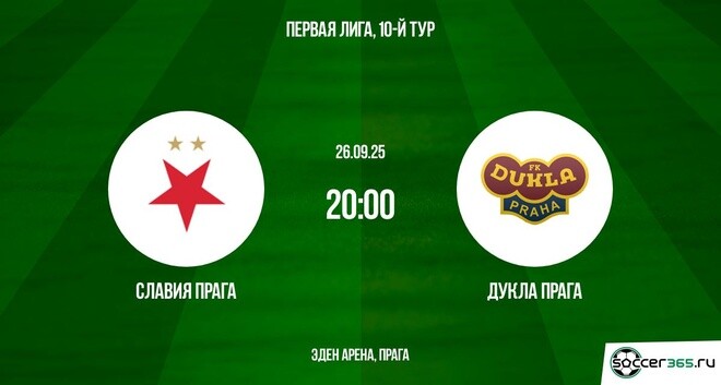 Славия Прага ― Дукла Прага: превью