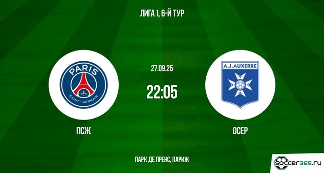 ПСЖ ― Осер: превью