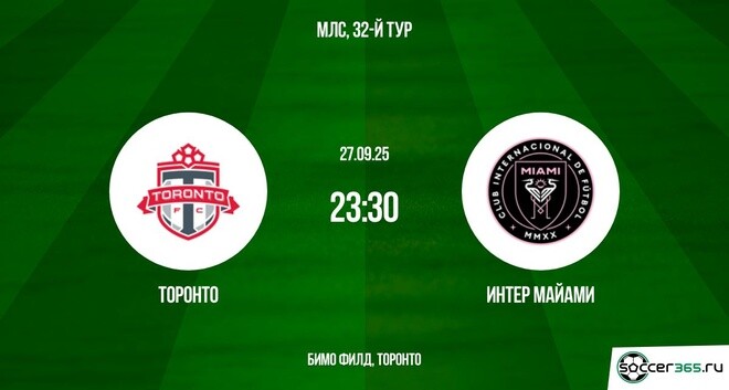 Торонто — Интер Майами: превью