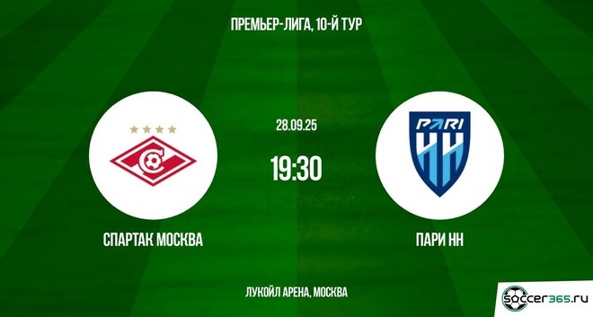 Спартак Москва ― Пари НН: превью