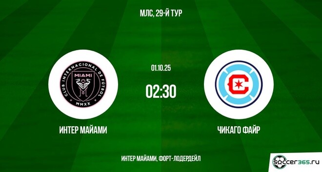 Интер Майами — Чикаго Файр: превью