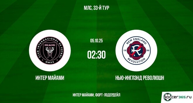 Интер Майами — Нью-Инглэнд Революшн: превью