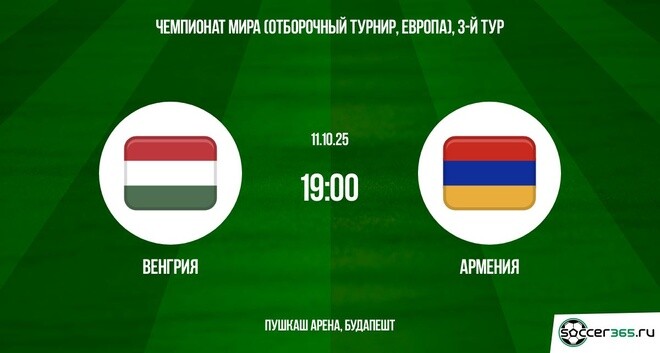 Венгрия — Армения: превью
