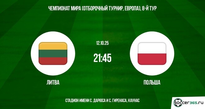 Литва — Польша: превью
