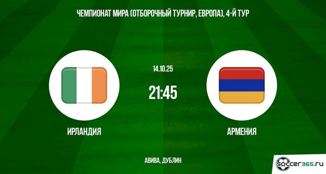 Ирландия – Армения: превью
