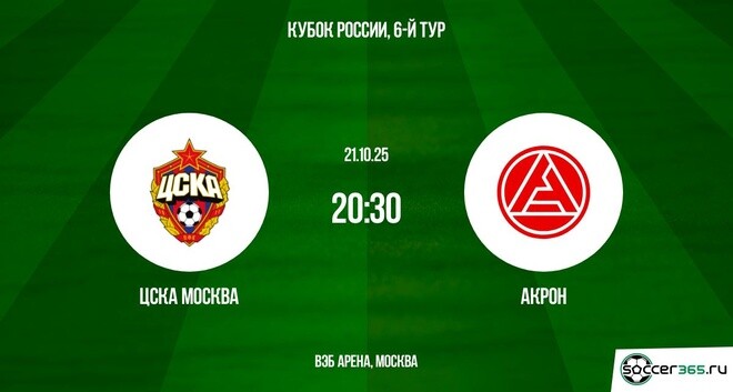 ЦСКА Москва ― Акрон: превью