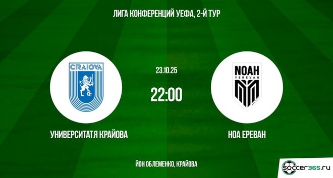 Университатя Крайова ― Ноа Ереван: превью