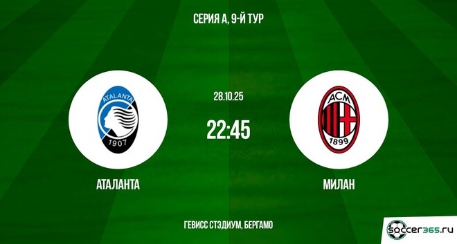 Аталанта ― Милан: превью