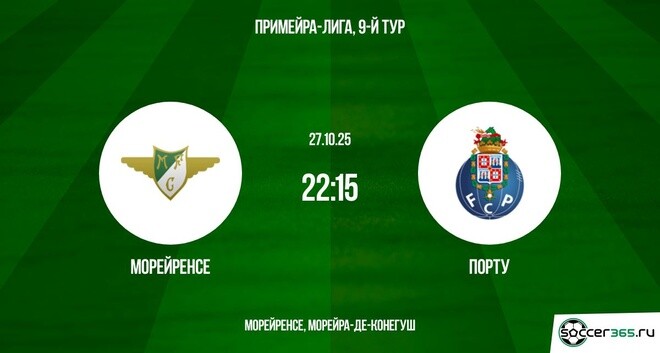 Морейренсе ― Порту: превью