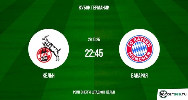 Кёльн — Бавария: превью