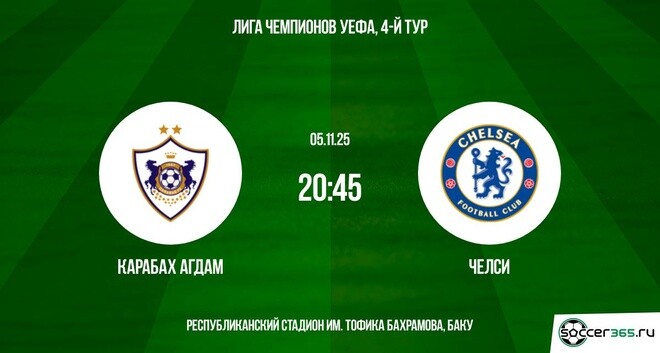 Карабах Агдам ― Челси: превью