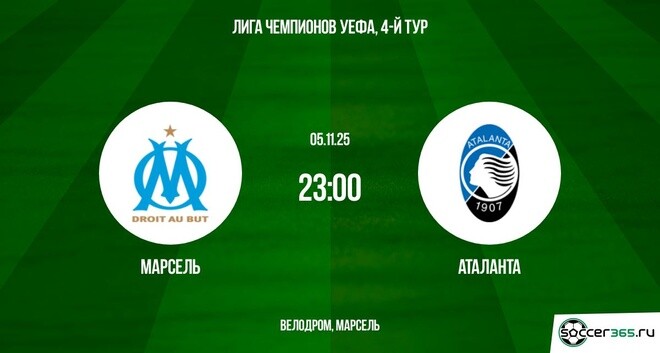 Марсель — Аталанта: превью