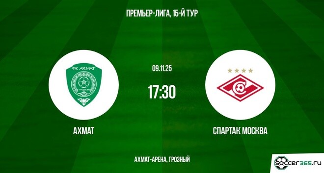 Ахмат ― Спартак Москва: превью