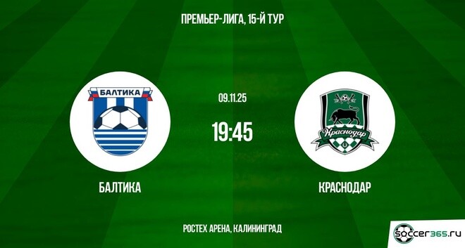 Балтика ― Краснодар: превью