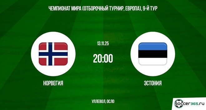 Норвегия ― Эстония: превью