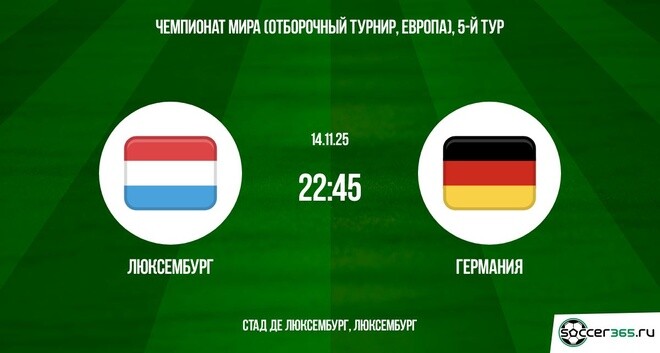 Люксембург — Германия: превью
