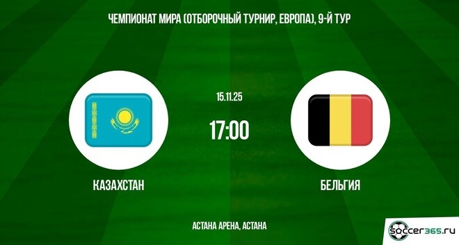 Казахстан — Бельгия: превью