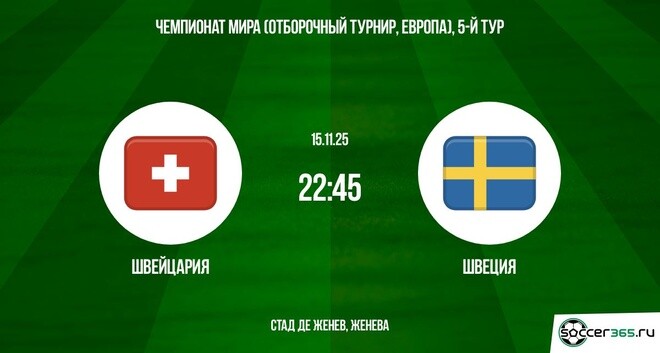 Швейцария ― Швеция: превью