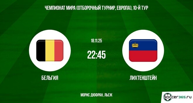 Бельгия ― Лихтенштейн: превью