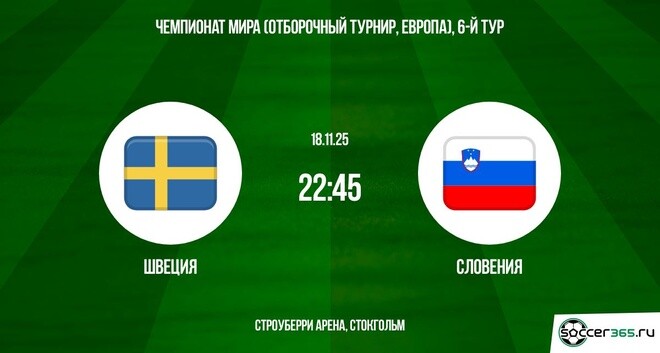 Швеция — Словения: превью