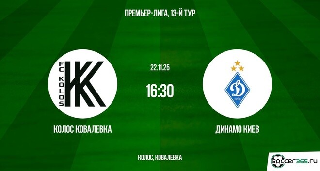 Колос Ковалевка — Динамо Киев: превью